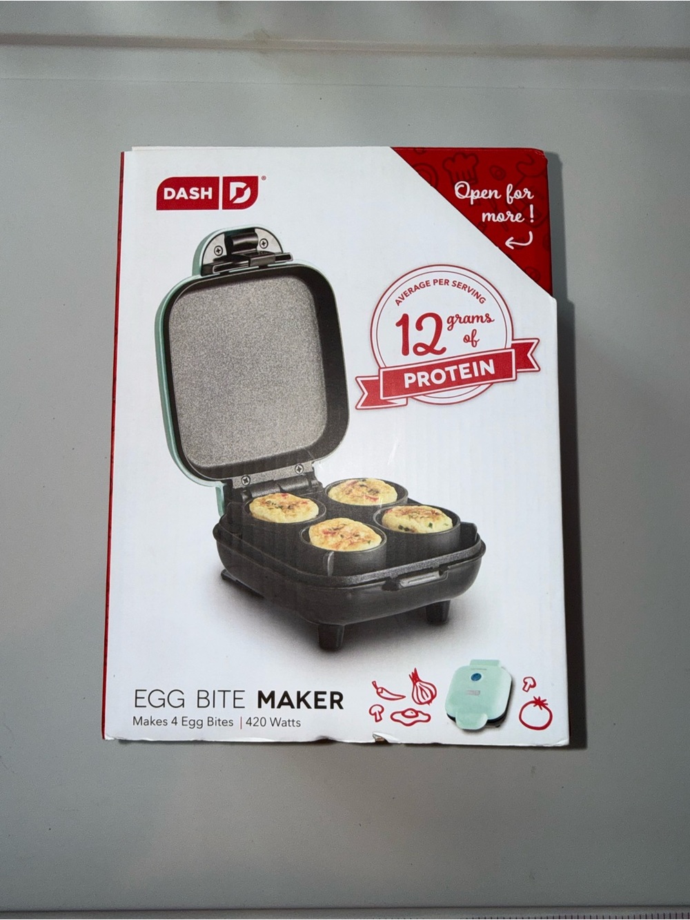 Dash Egg Bite Maker Mint Green Kitchen Gadget Brand New Unused Keto Meal Prep